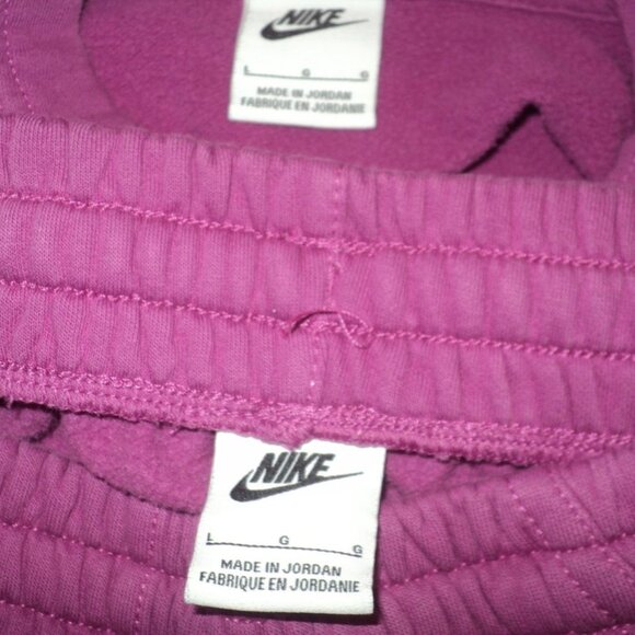 Nike Track Suit Sweat Set Boy's L Size Large Magenta Hoodie & Pants Activewear - Picture 5 of 5
